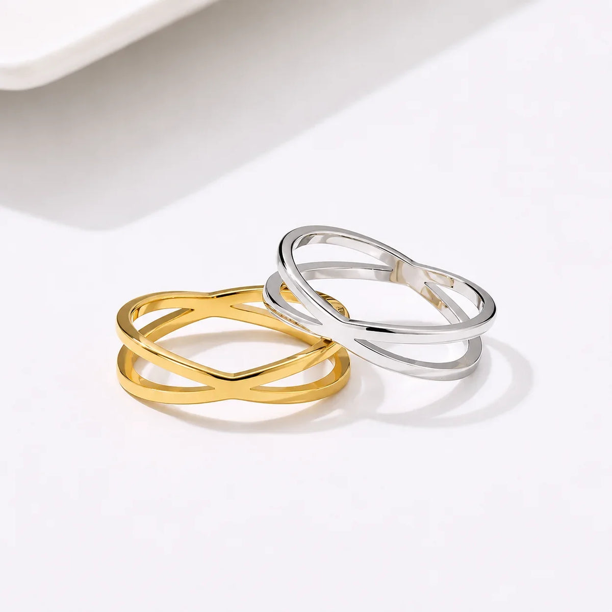 Bohemian Vintage Cross Gold Rings For Women Wedding