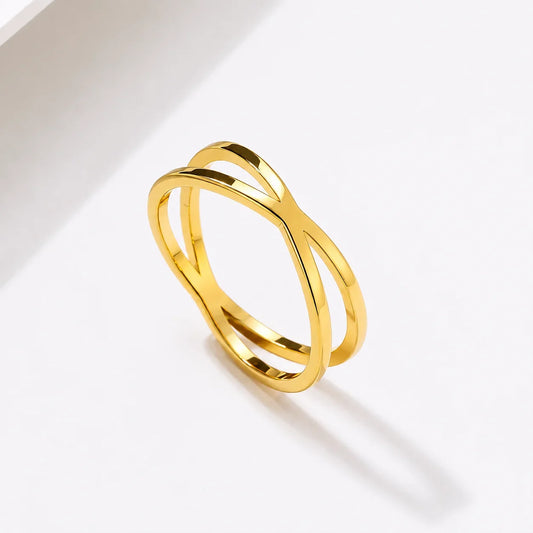 Bohemian Vintage Cross Gold Rings For Women Wedding