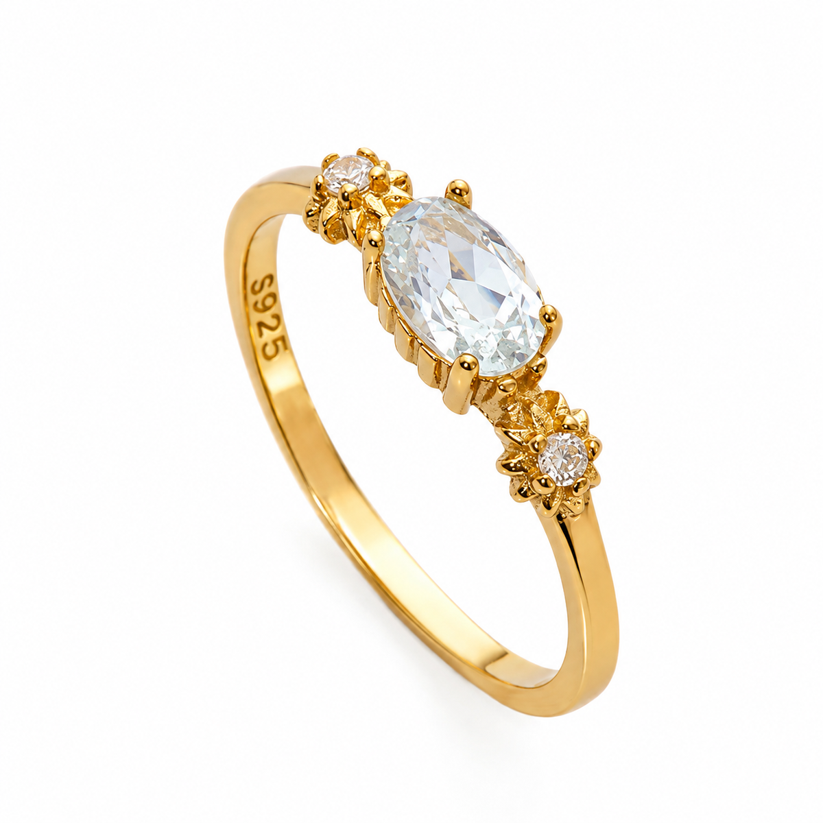 Japanese And Korean Instagram-style Diamond-studded Stackable Rings For Women